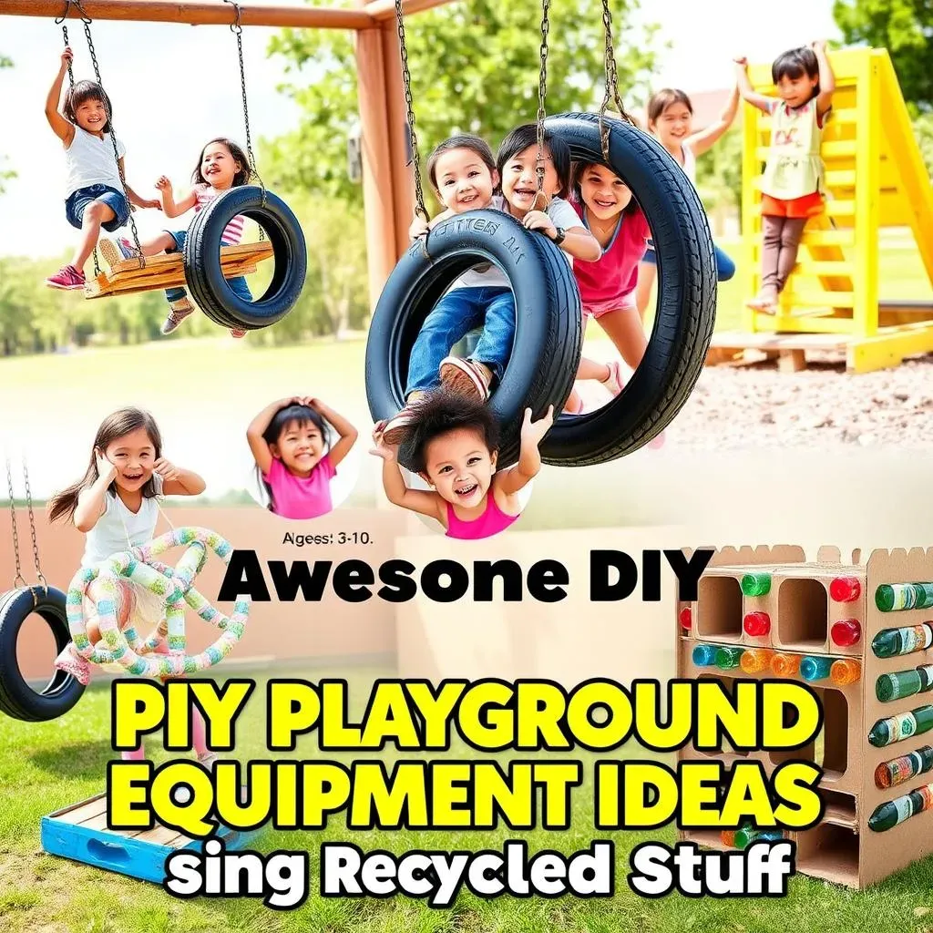 Awesome DIY Playground Equipment Ideas Using Recycled Stuff