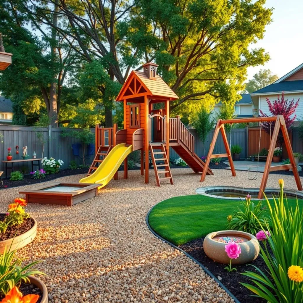 Backyard Playground Landscaping: Safety and Fun Together