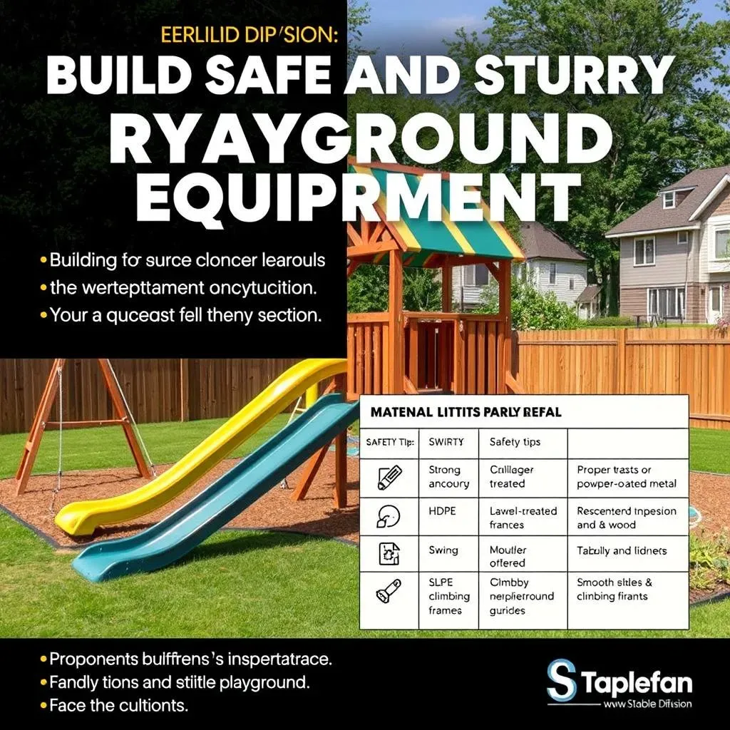 Building Safe and Sturdy DIY Residential Playground Equipment