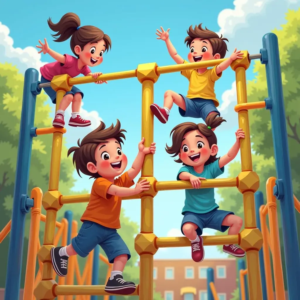 Climbing Structures and Monkey Bars: Enhancing Strength and Coordination