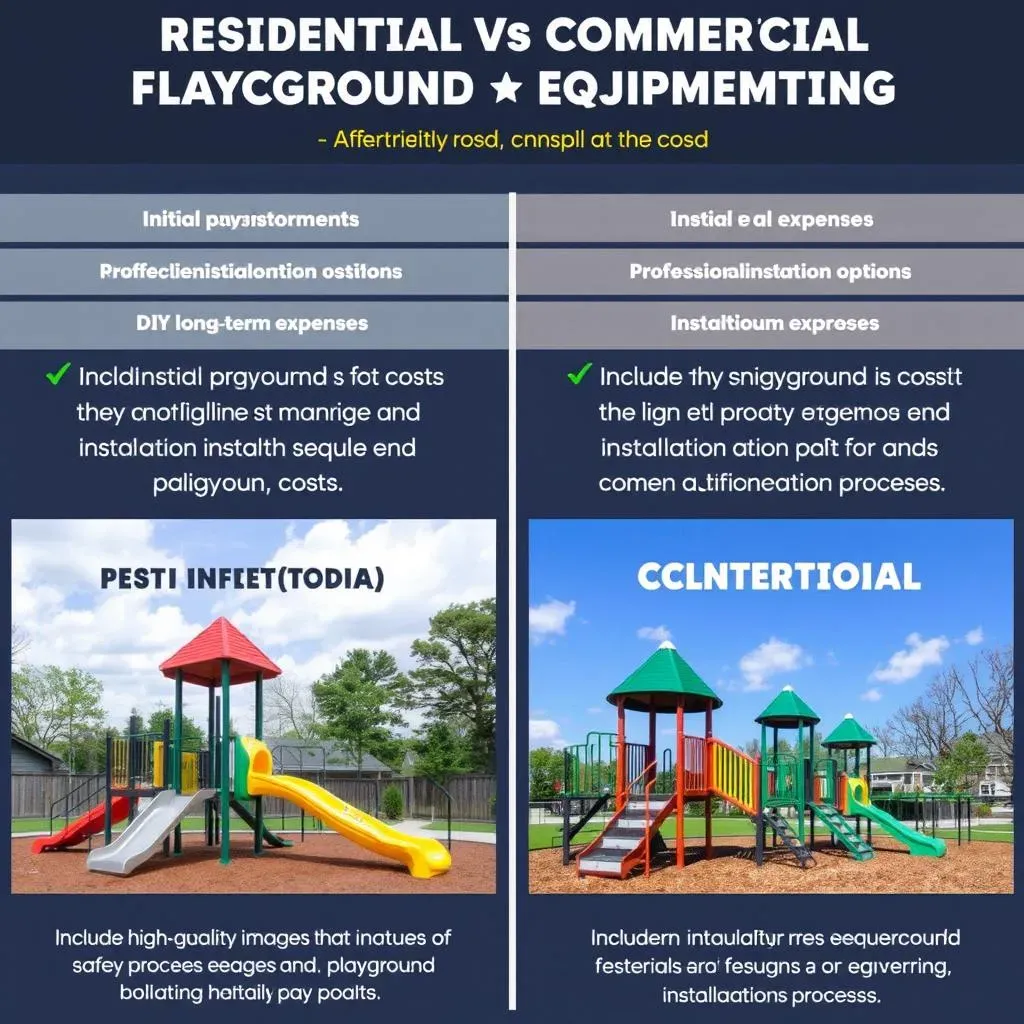 Cost Comparison: Residential vs Commercial Playground Equipment and Installation