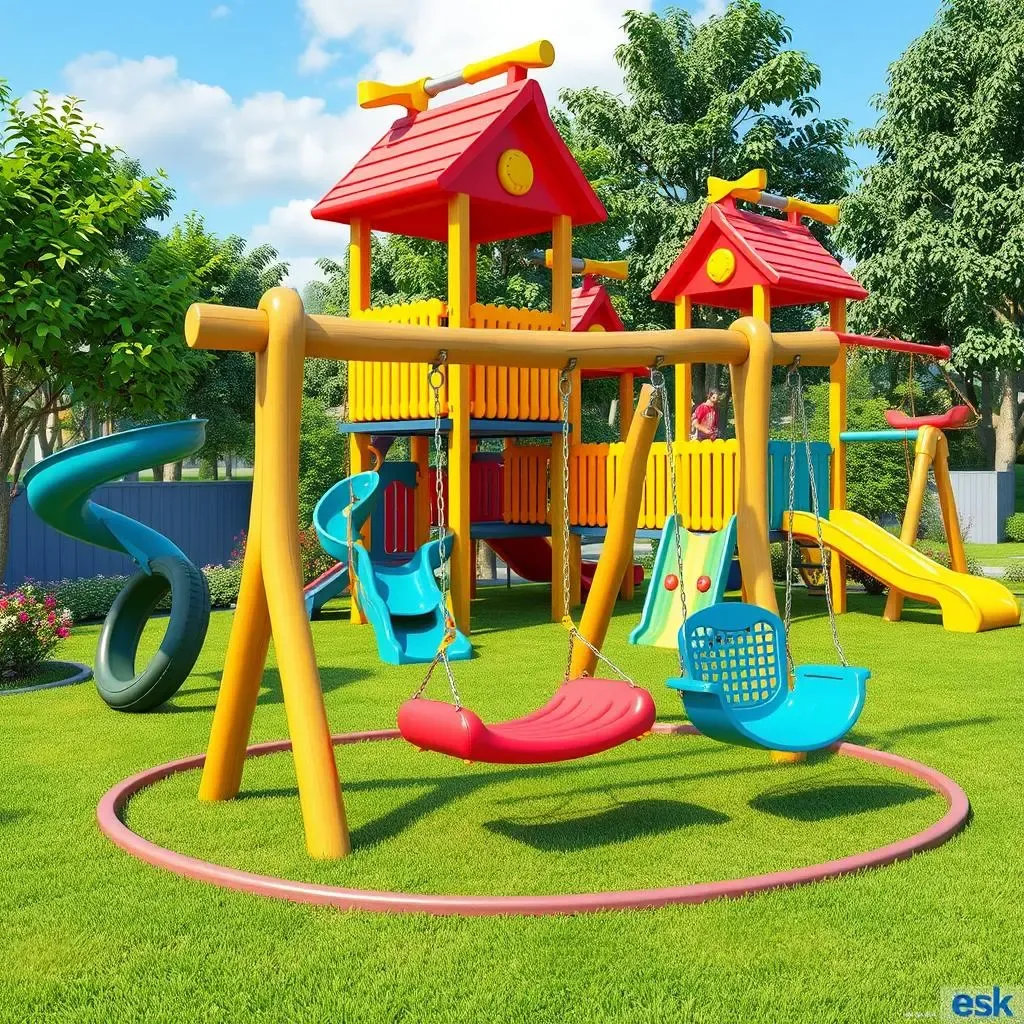 Amazing Custom Playground Equipment with Swings for You