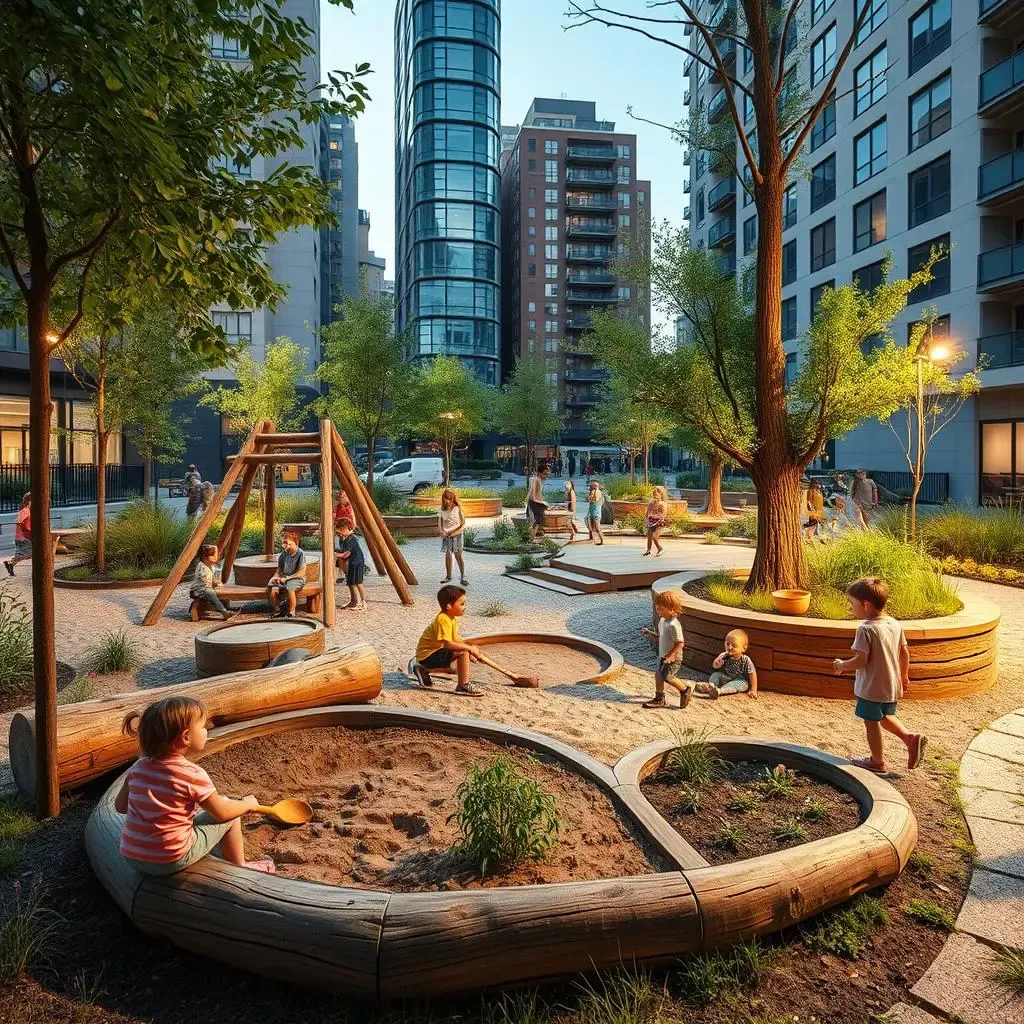 Designing with Natural Playground Equipment in Urban Spaces