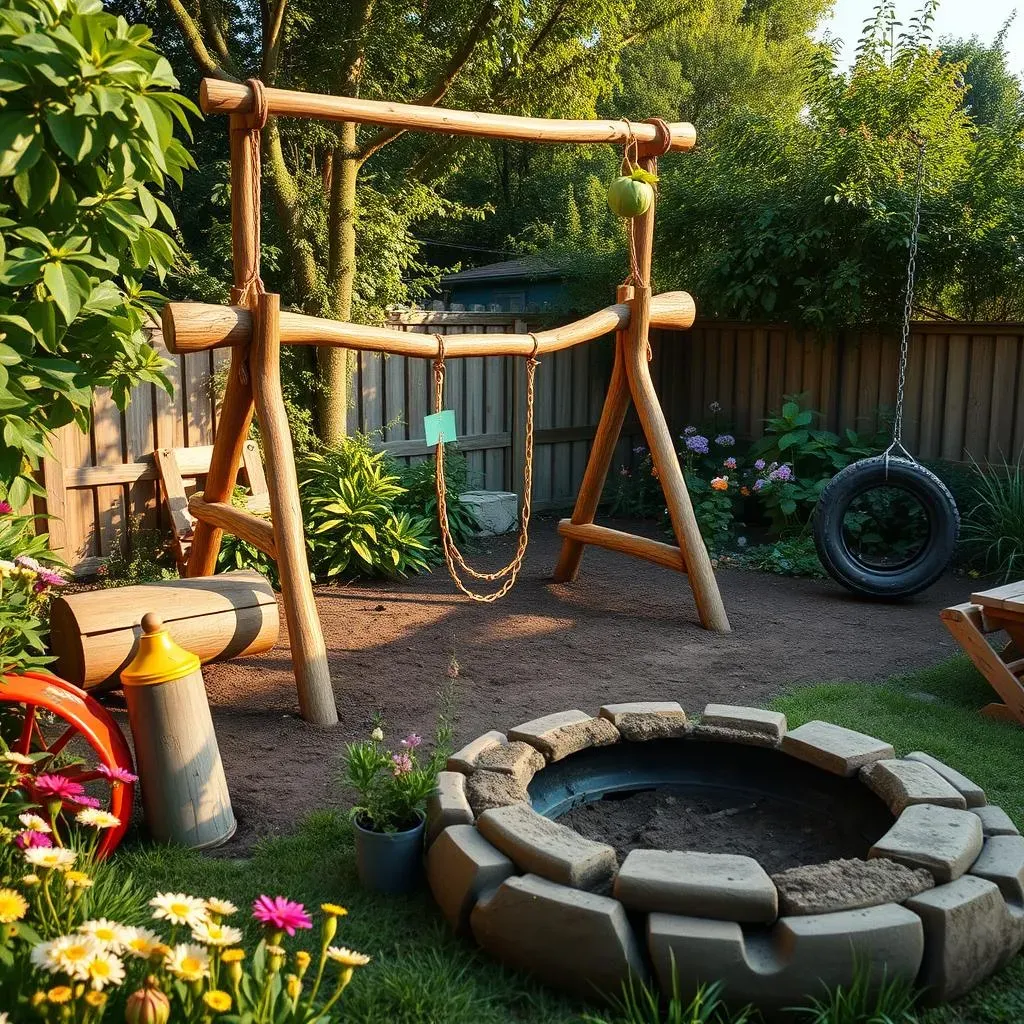 DIY Natural Backyard Playground Ideas on a Budget