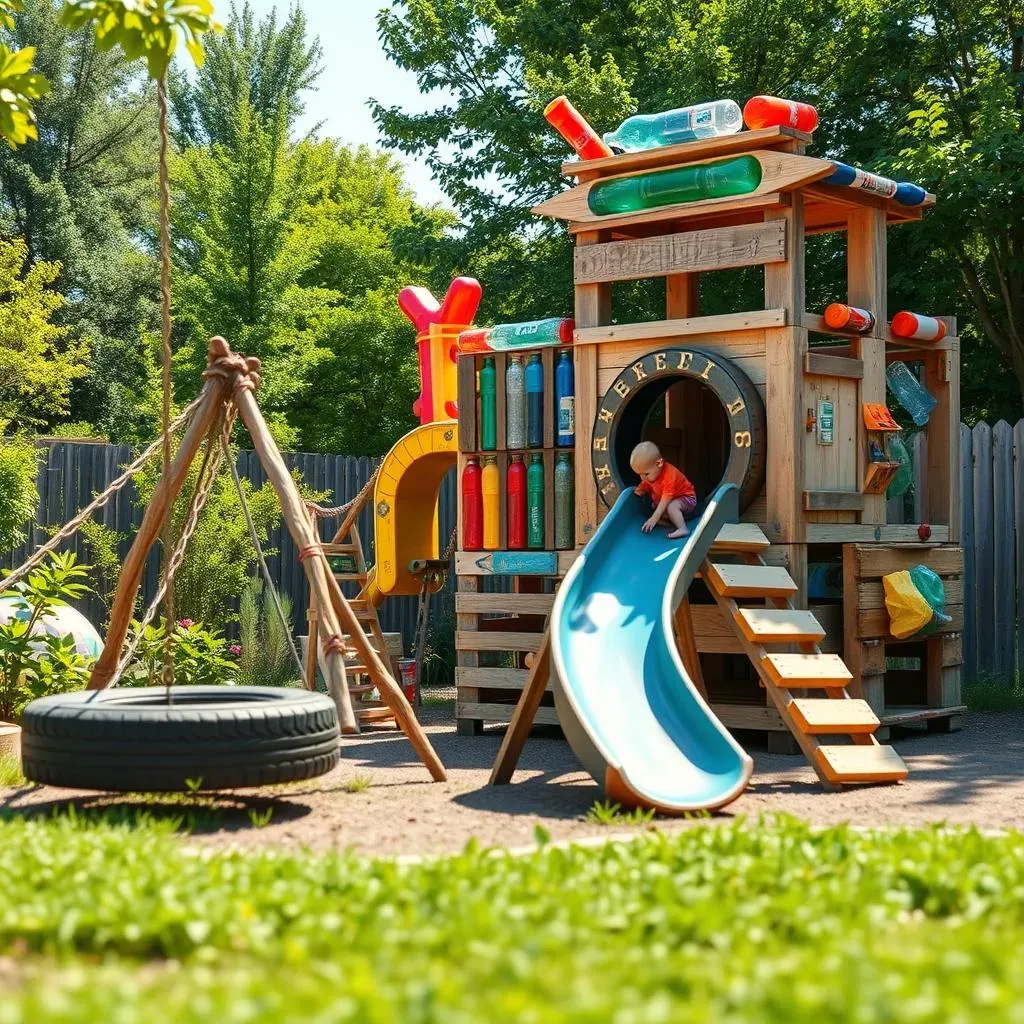 Amazing DIY Playground Equipment with Recycled Materials