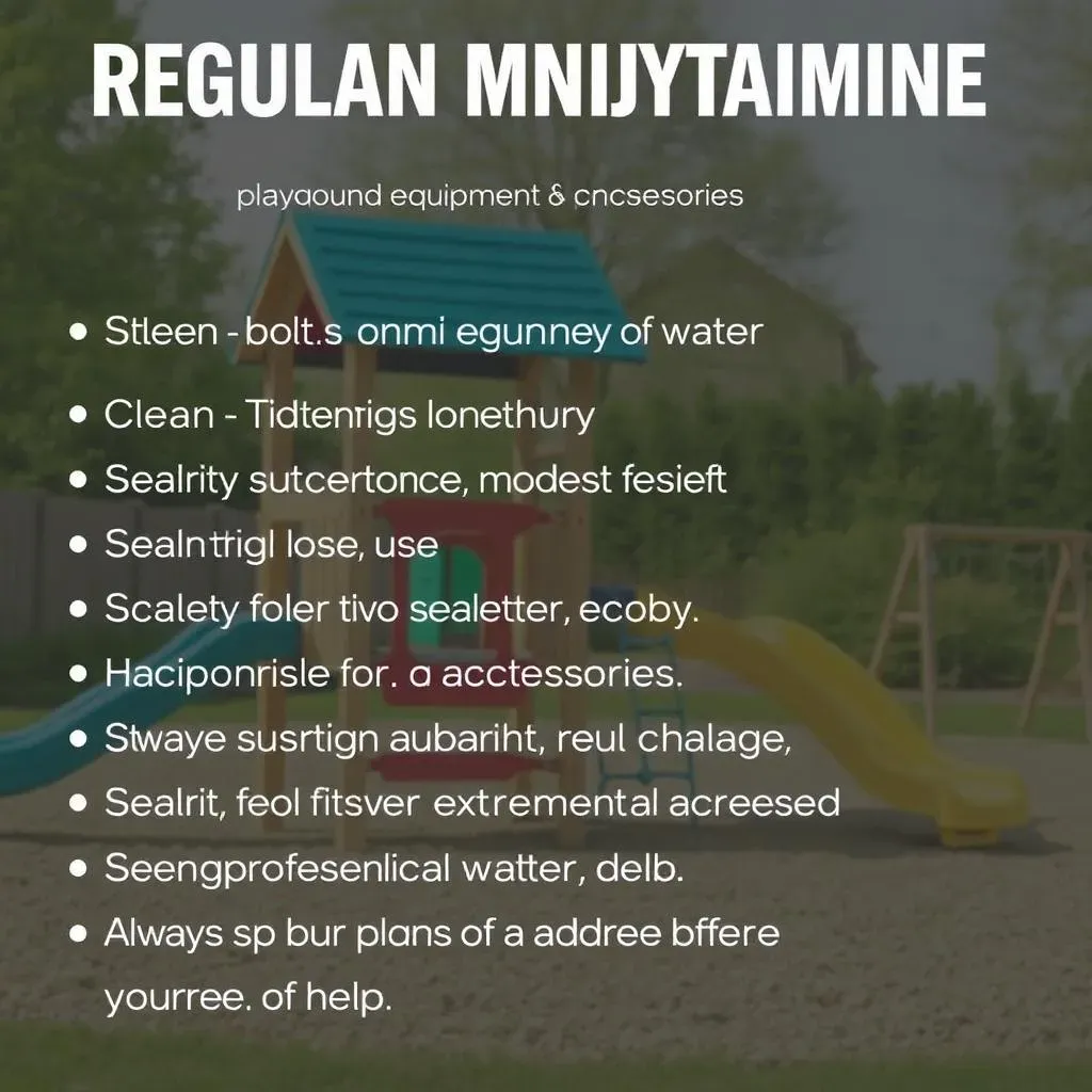 Extend the Fun: Maintaining Your Residential Playground Equipment Accessories