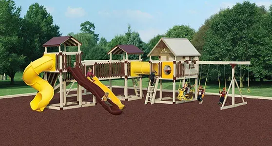 Unbelievable huge backyard playground setups
