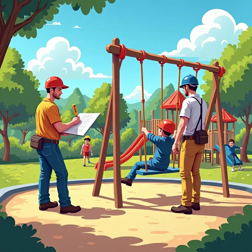 Installation and Maintenance of Commercial Outdoor Playground Equipment