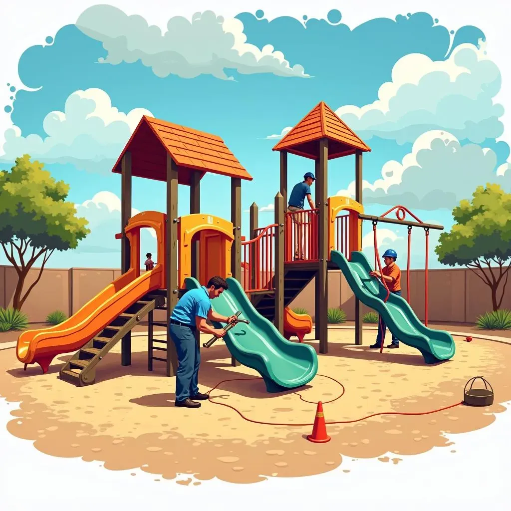 Installation and Maintenance of Custom Playgrounds in Phoenix