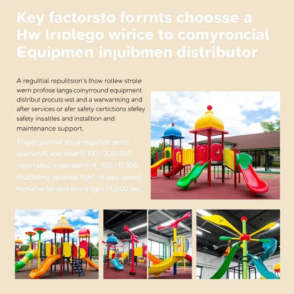 Key Factors to Consider When Choosing a Commercial Playground Equipment Distributor