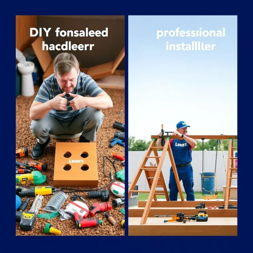 Lowes Outdoor Playground Equipment: DIY vs. Professional Installation