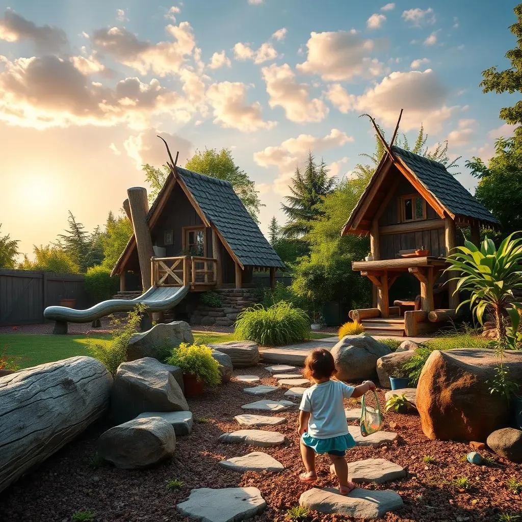 Amazing Natural Backyard Playground Ideas for Kids