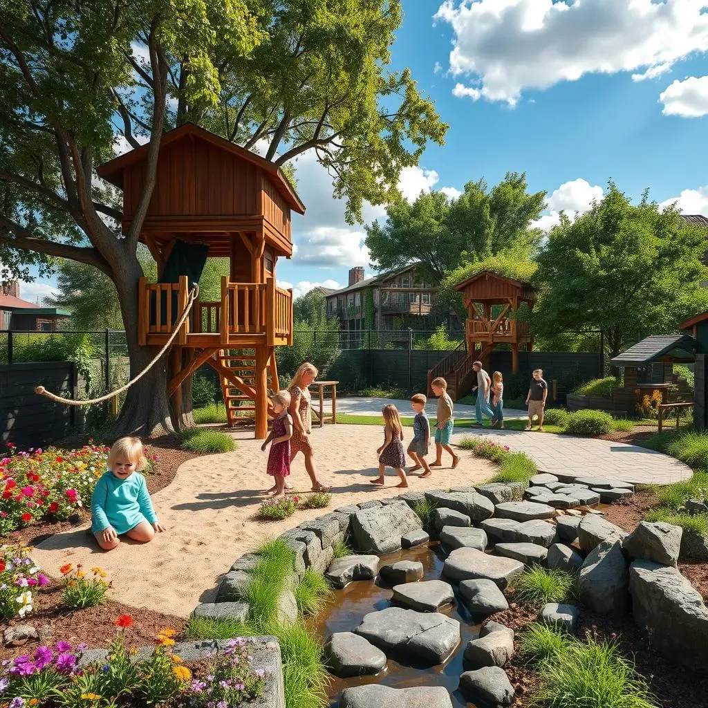 Amazing Natural Playground Equipment for Community Spaces