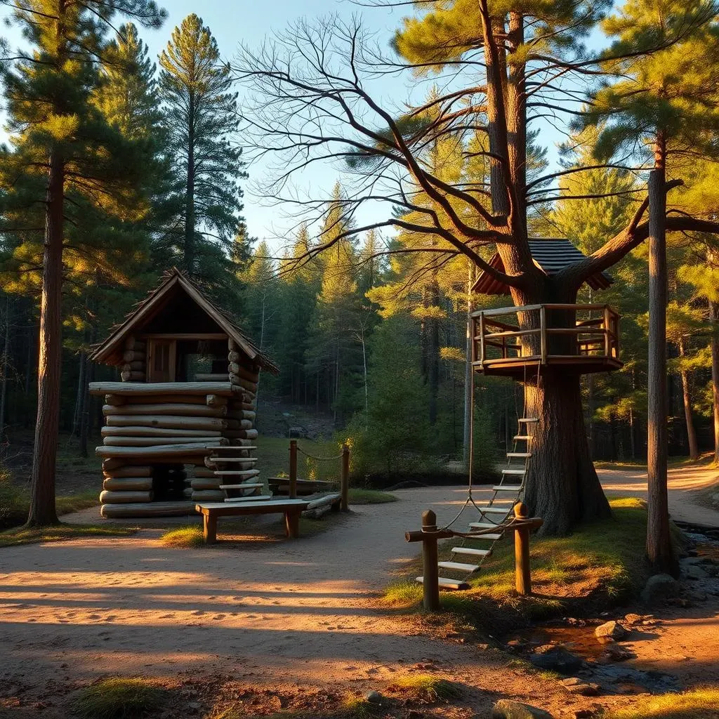 Absolute Natural Playground Equipment for Rural Areas