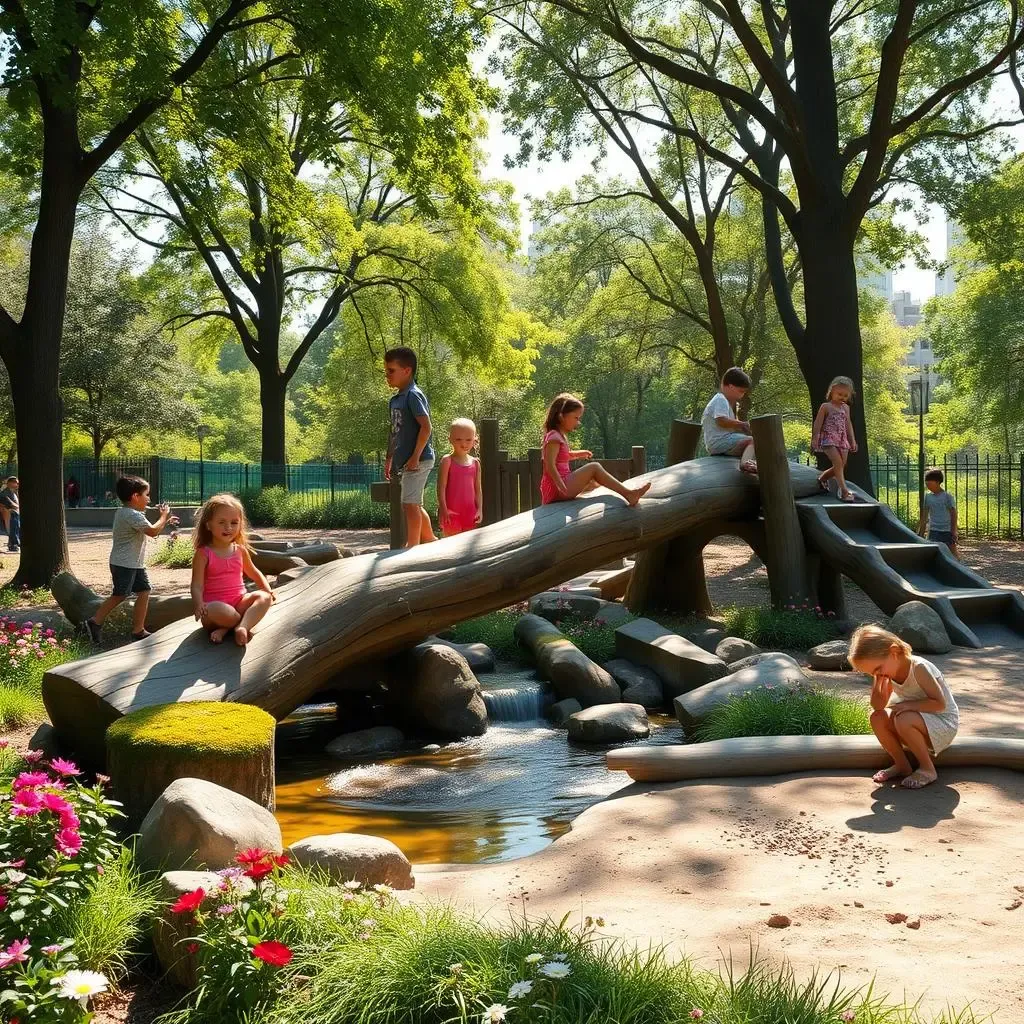 Amazing Natural Playground Equipment for Urban Parks