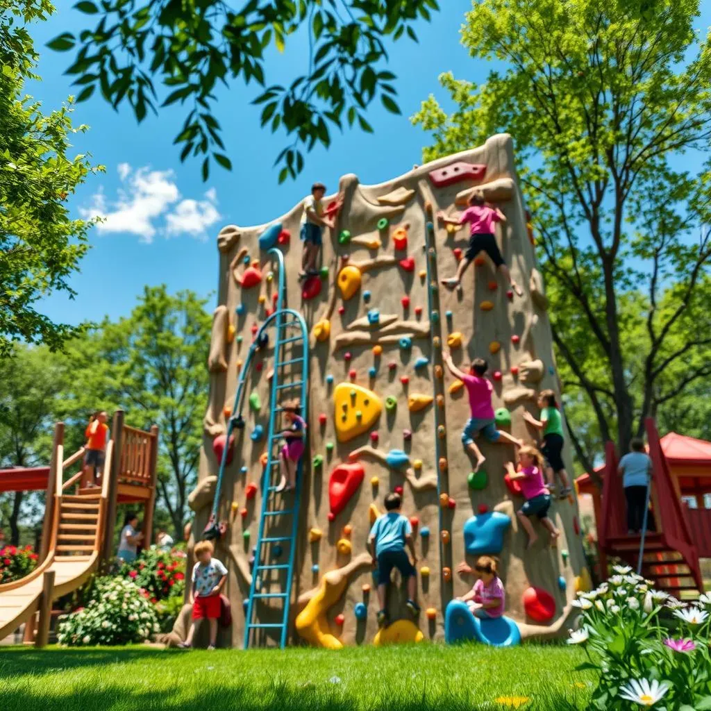 Awesome Outdoor Playground Climbing Walls