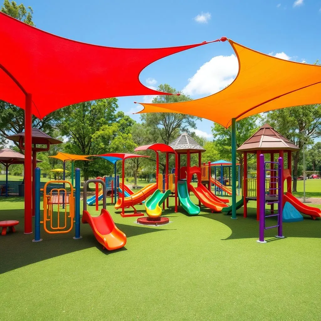 Ultimate Outdoor Playground Equipment with Shade Structures