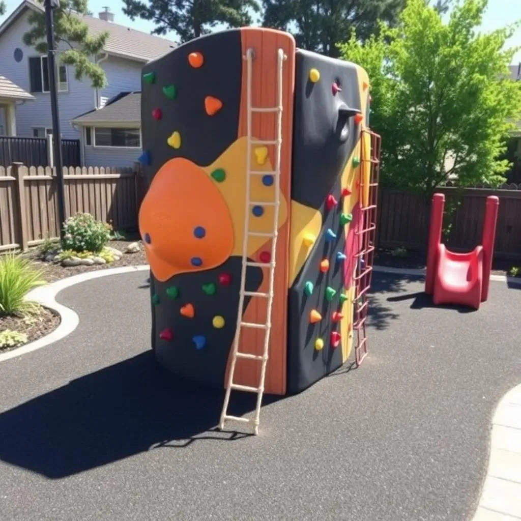 Safe and Engaging Residential Playground Climbing Walls: Safety First!