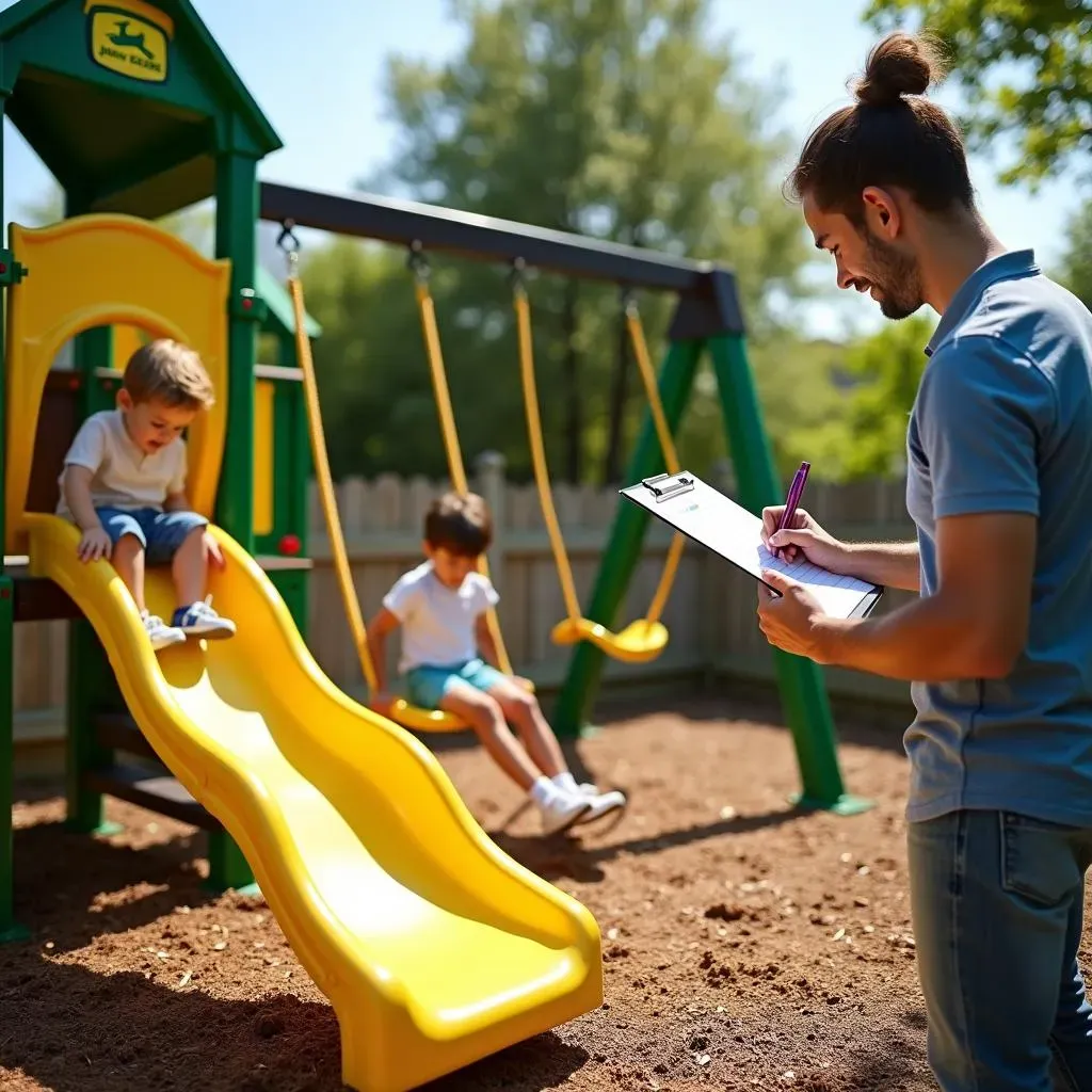 Safety and Maintenance Tips for John Deere Playground Equipment