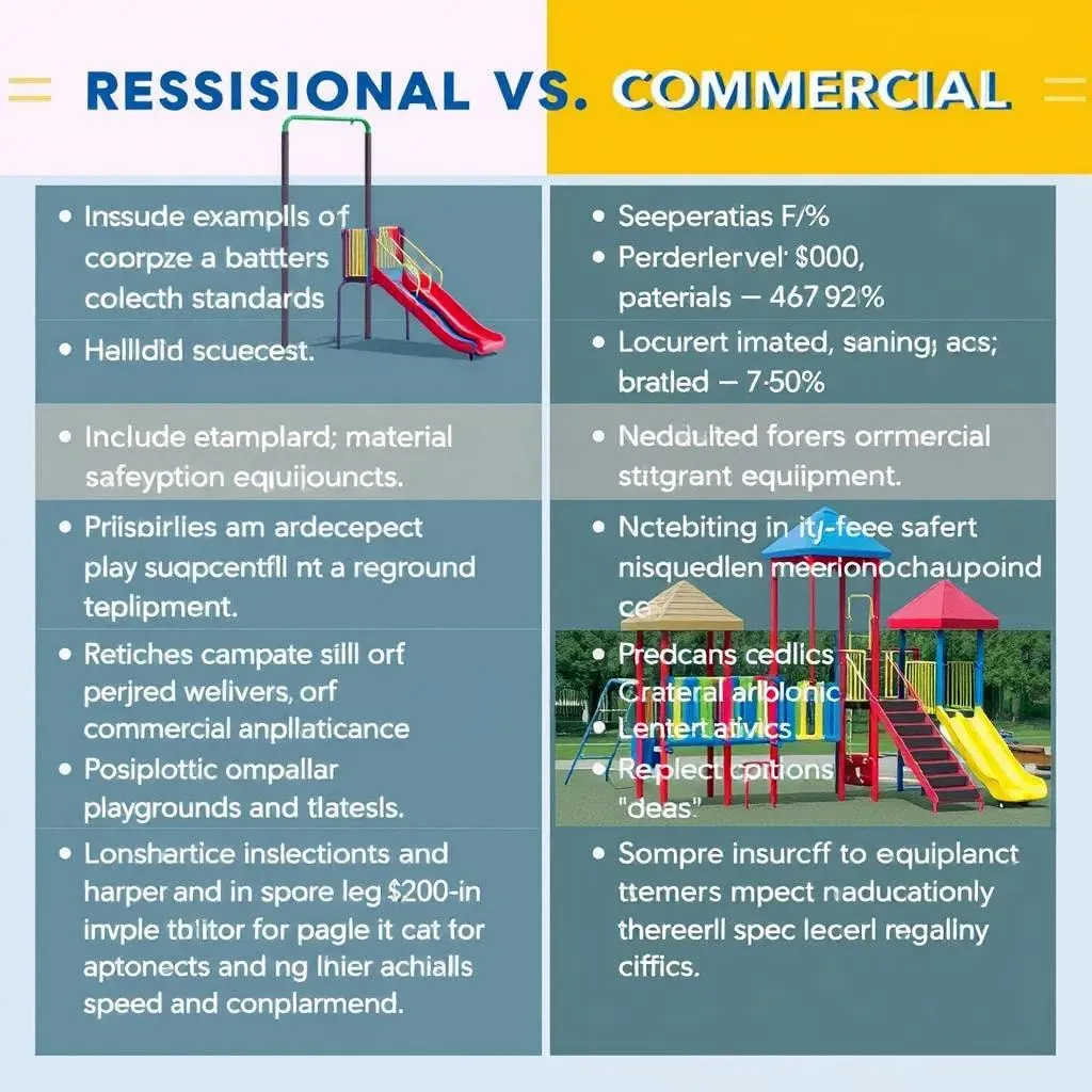 Safety Standards: Residential vs Commercial Playground Equipment