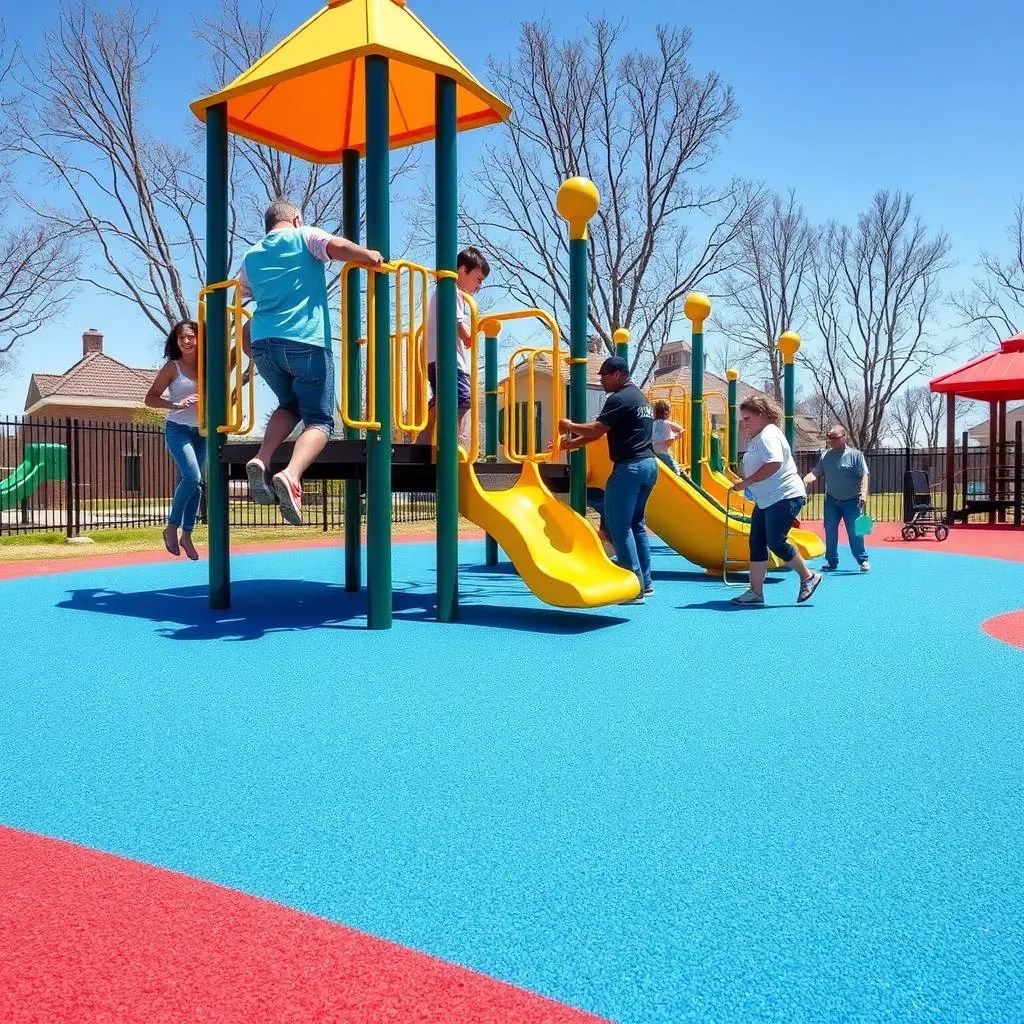 Safety Surfacing and Installation for Playgrounds
