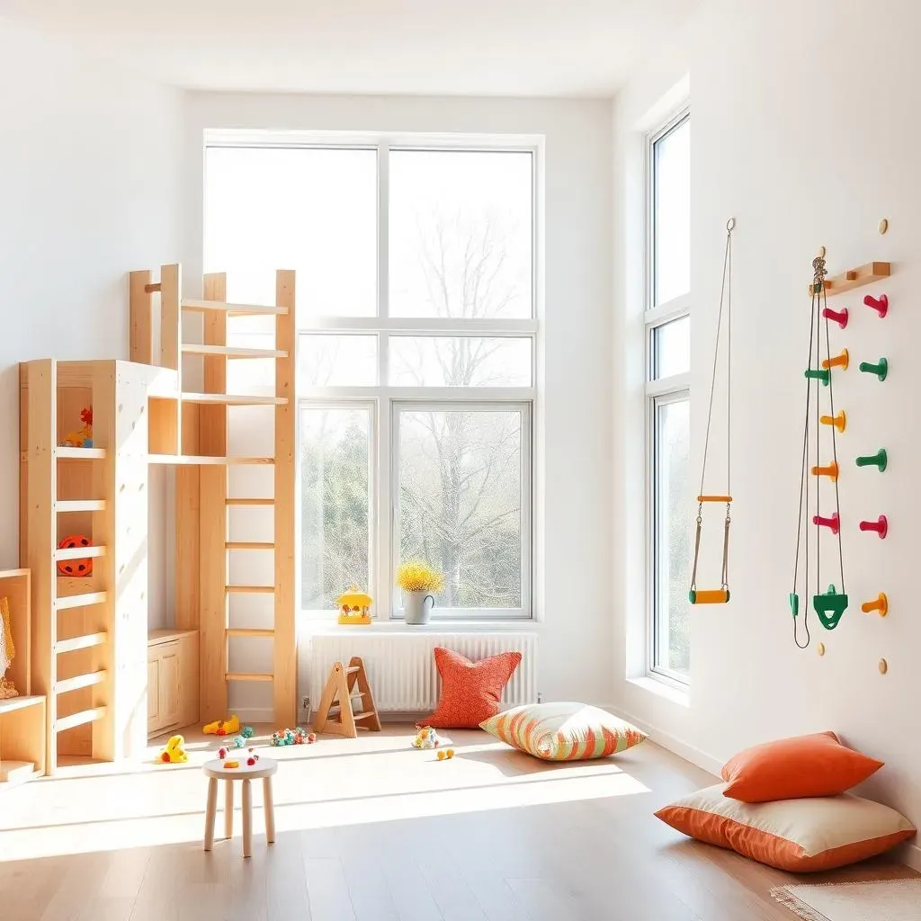 SpaceSaving Indoor Wooden Playground Equipment Ideas
