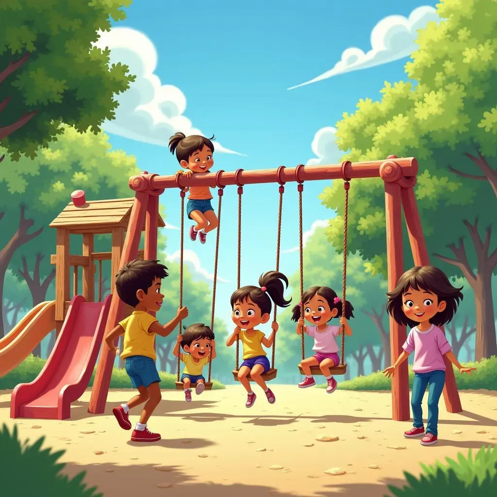 Swing Sets and Slides: Classic Playground Staples