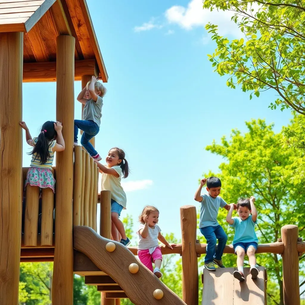 The Benefits of Wooden Natural Playground Equipment for Child Development