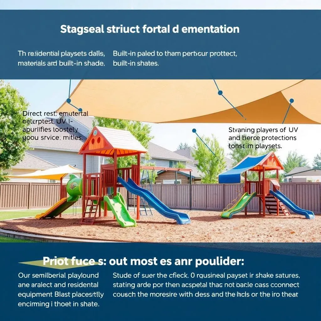 Types of Residential Playground Equipment with Builtin Shade