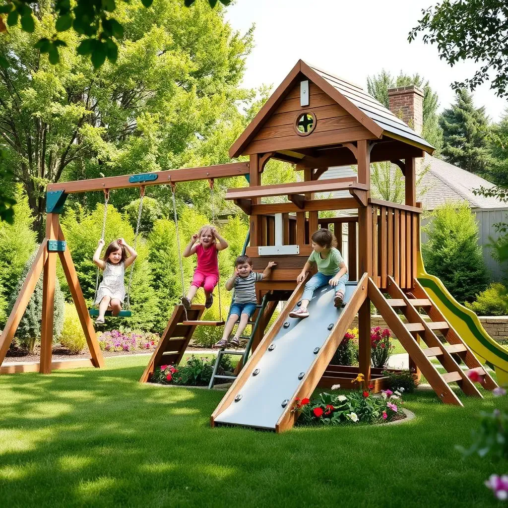 Ultimate Wooden Residential Playground Equipment