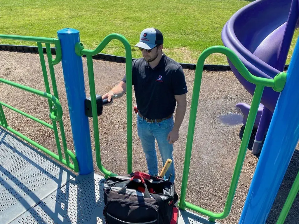 Essential: you should inspect outdoor playground equipment to protect kids